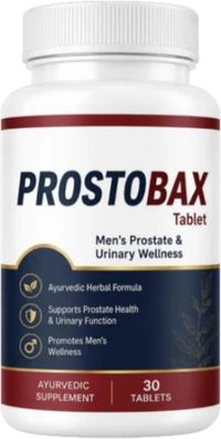 Prostobax टैबलेट की बोतल, 30 टैबलेट, प्रोस्टेट और पेशाब के लिए आयुर्वेदिक सप्लीमेंट